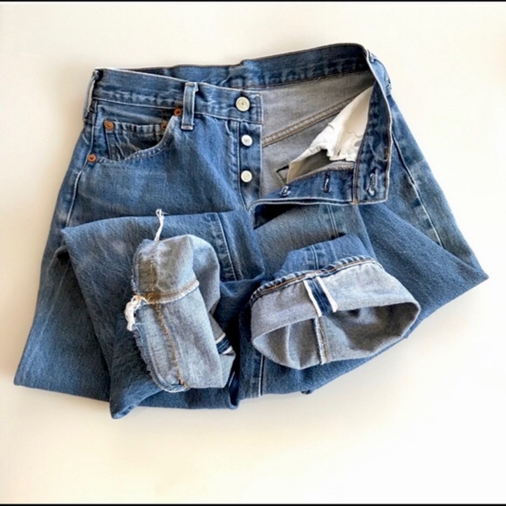 Levi’s 501 Vintage Selvedge 80s Button Fly 27 x 32